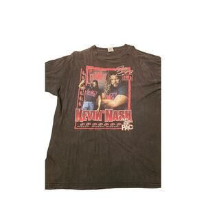 Rare Starter 90s Kevin Nash NWO Wolf Pack Wrestling Graphic T-Shirt Big Sexy XL